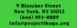 9 Bleecker St. New York, NY 10012 (646) 593-8889